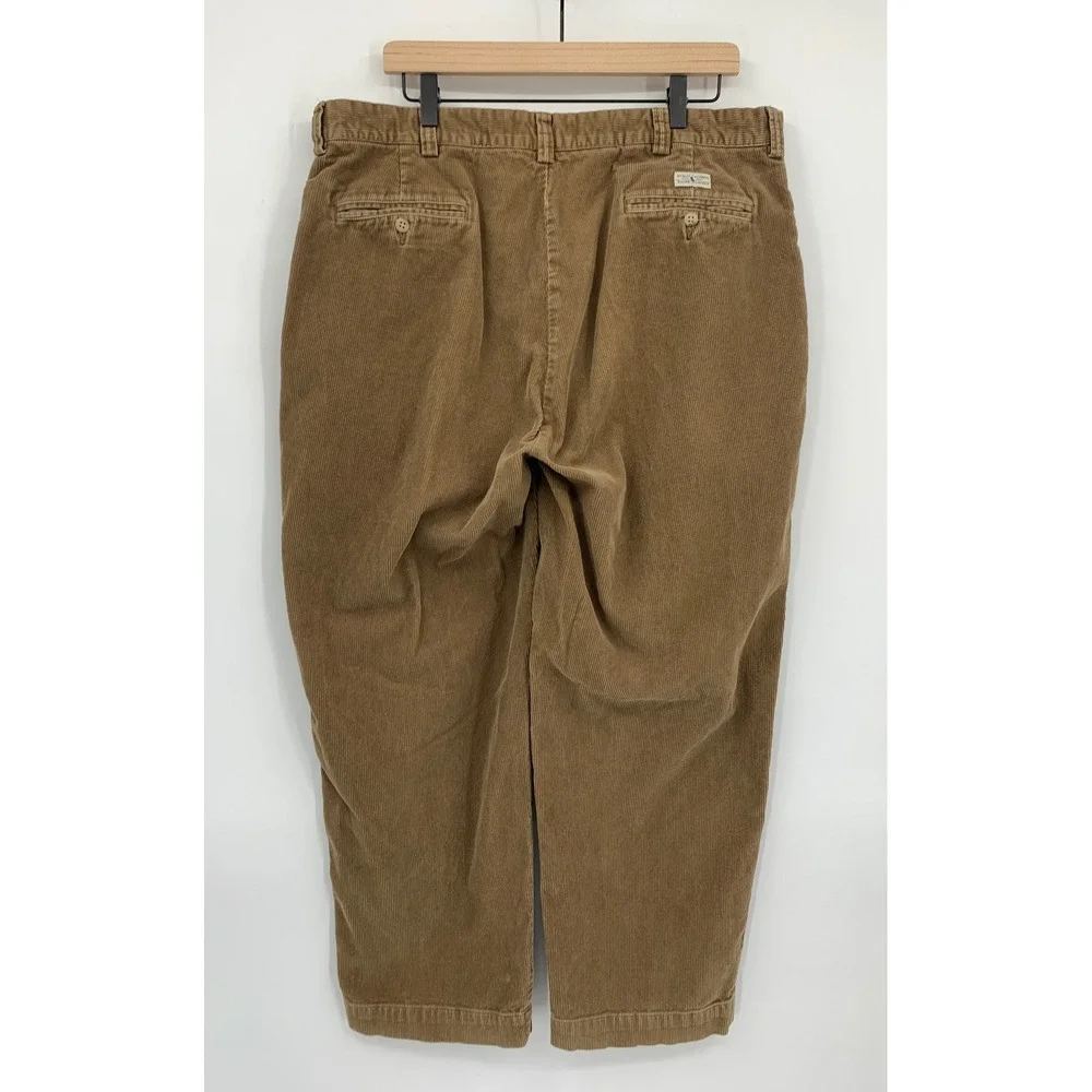 Vintage Polo Ralph Lauren Corduroy Pants Mens 38x29 Brown Philip 100% Cotton